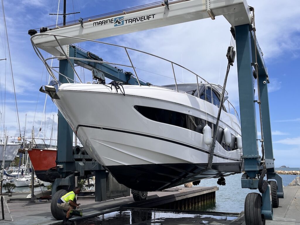 Leisure Surveys, A Princess V50 being inspected.